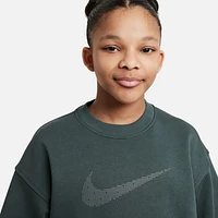 Nike Club Fleece OS Crew  - Girls' Grade School