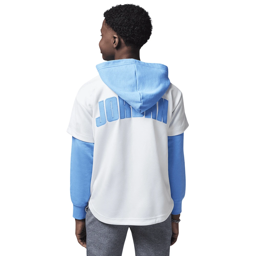 Jordan Hooded Jumpman Baseball Pullover  - Boys' Grade School