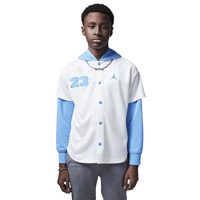 Jordan Hooded Jumpman Baseball Pullover  - Boys' Grade School