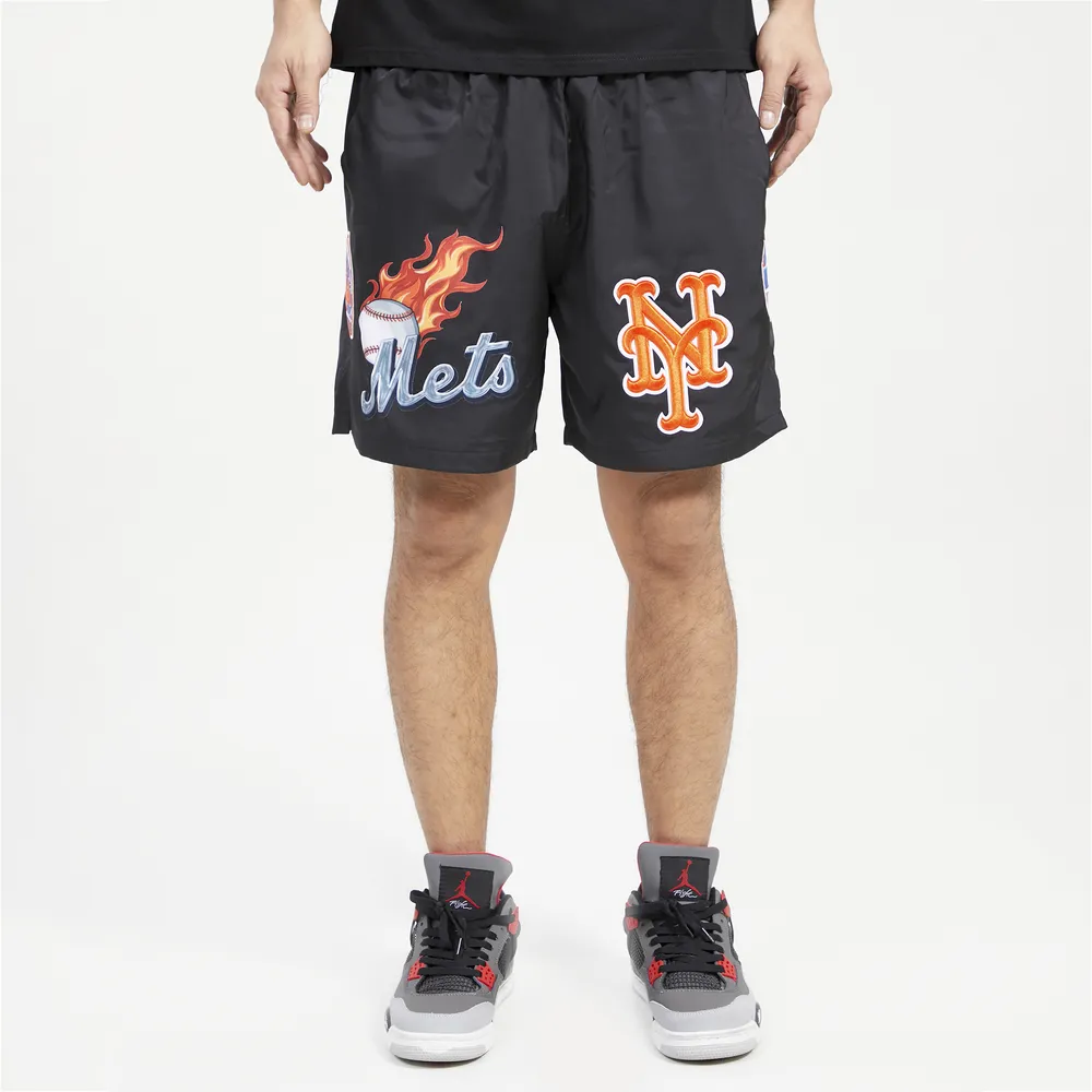 Pro Standard Mets Chrome Woven Shorts - Men's