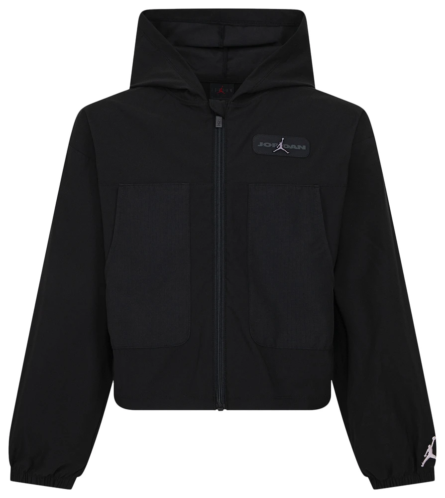Jordan Crafted Utility Woven Full-Zip  - Girls' Grade School