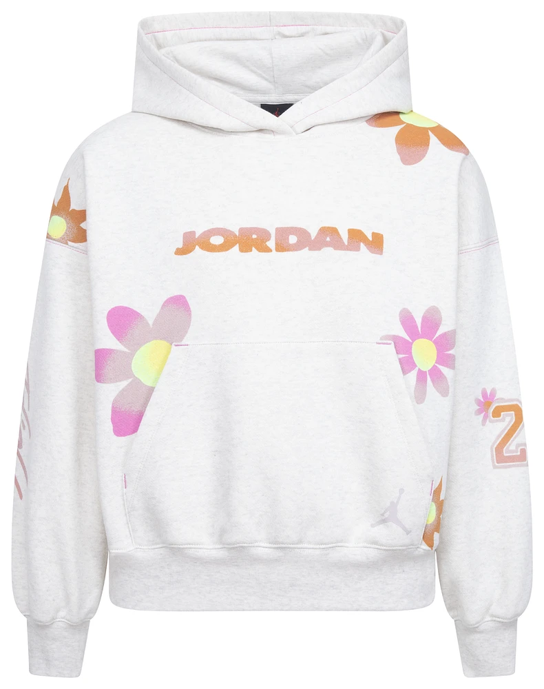 Jordan Deloris Flower Pullover  - Girls' Grade School