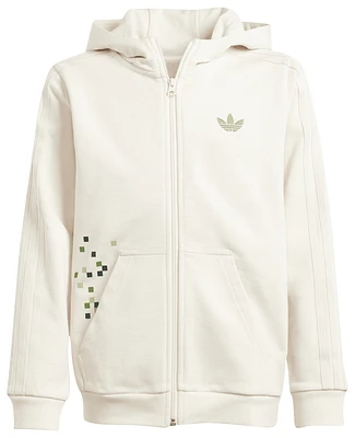 adidas Originals Chandail à capuchon avec glissière pleine longueur GFX Minecraft - Garçons, Scolair