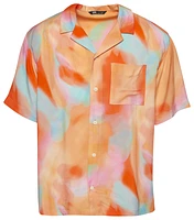 LCKR Mens Camp Shirt - Multi/Orange