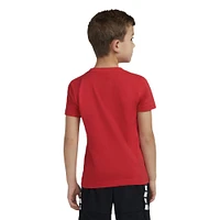 Nike Boys Nike NSW Embroidered Futura T-Shirt - Boys' Preschool Red/White Size 4