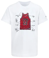 Jordan Boys Jordan The Jersey Short Sleeve T-Shirt - Boys' Preschool White/Red Size 4