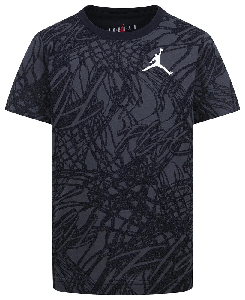 Jordan Boys Net Flight AOP Short Sleeve T-Shirt