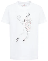 Jordan Boys Air Dots Short Sleeve T-Shirt - Boys' Preschool White/Red