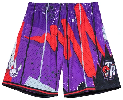 Mitchell & Ness Mens Raptors Hyp Hoops Shorts - Purple