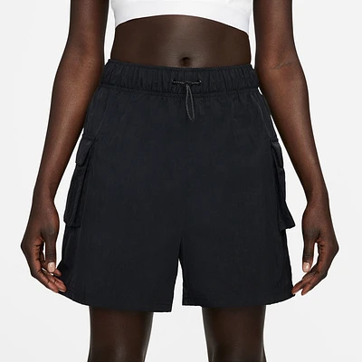 Nike Womens Essential Woven Shorts - White/Black