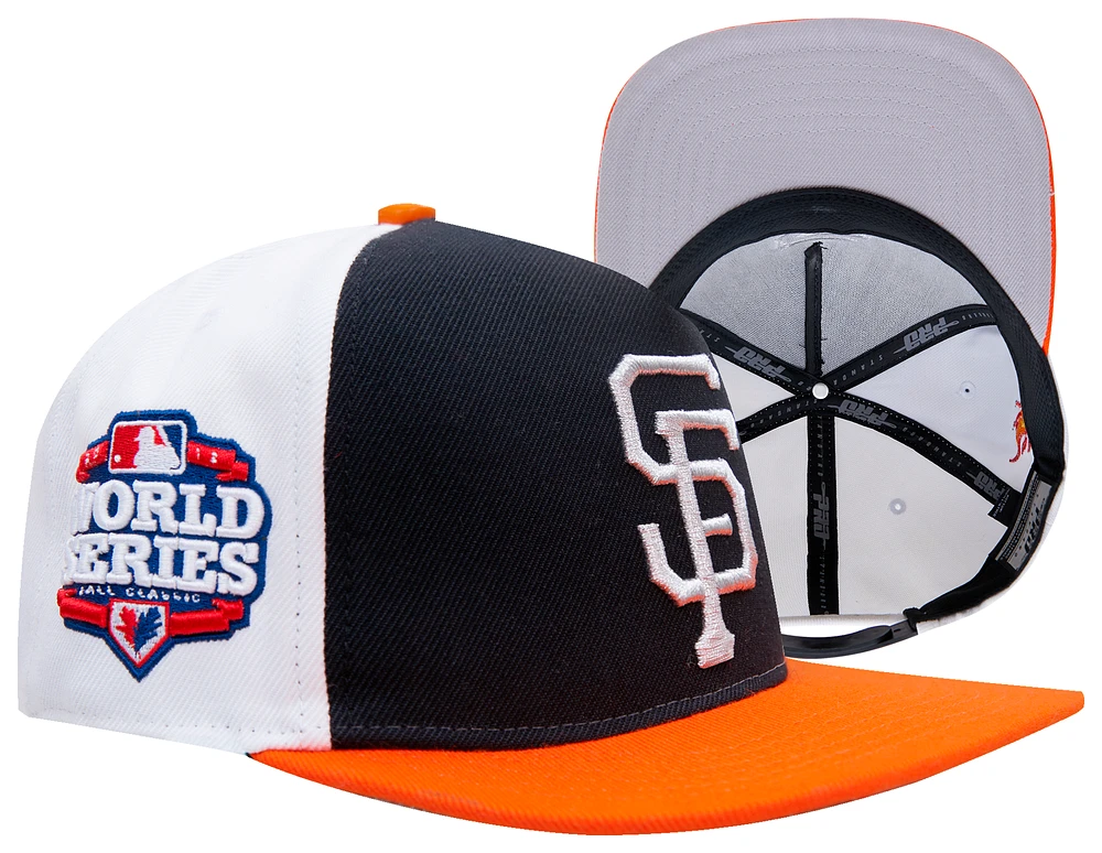 Pro Standard Pro Standard Giants Chrome Wool Snapback - Adult Black/Orange Size One Size