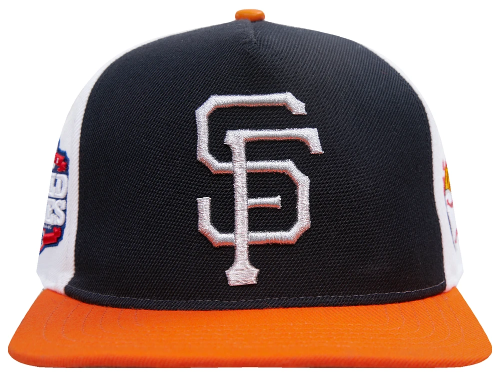 Pro Standard Pro Standard Giants Chrome Wool Snapback - Adult Black/Orange Size One Size