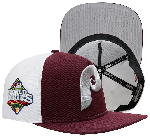 Men's Philadelphia Phillies New Era Maroon Cooperstown Collection Wool  59FIFTY Fitted Hat