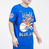Pro Standard Mens Blue Jays Chrome T-Shirt - Blue/White