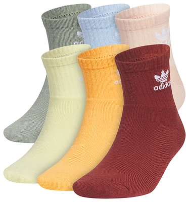 adidas Originals Trefoil 6 Pack Quarter Socks  - Men's