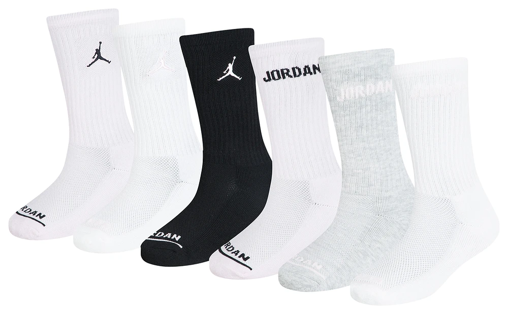 Jordan Legend Crew 6 Pack Socks  - Girls' Grade School