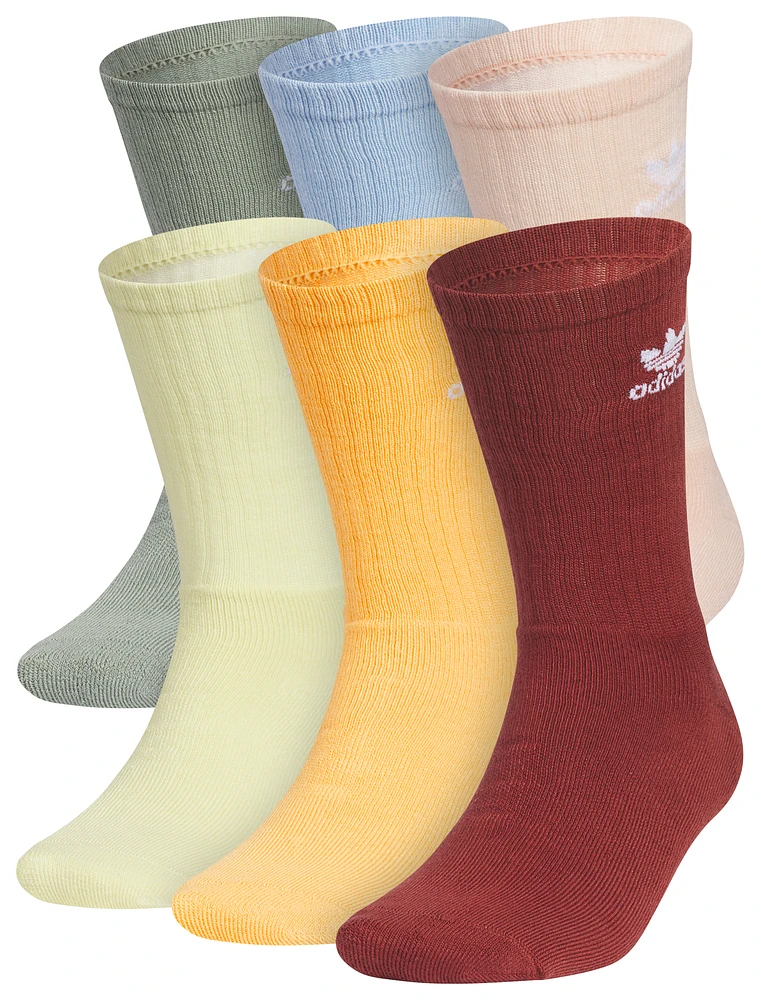 adidas Originals Trefoil Crew Socks 6 Pack  - Men's