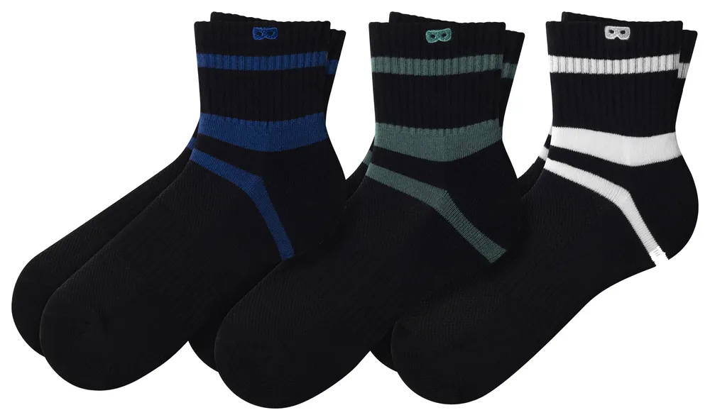 Pair Of Thieves Mens Pair Of Thieves Bowo Cushioned Ankle Socks - Mens Black/Multi Size L