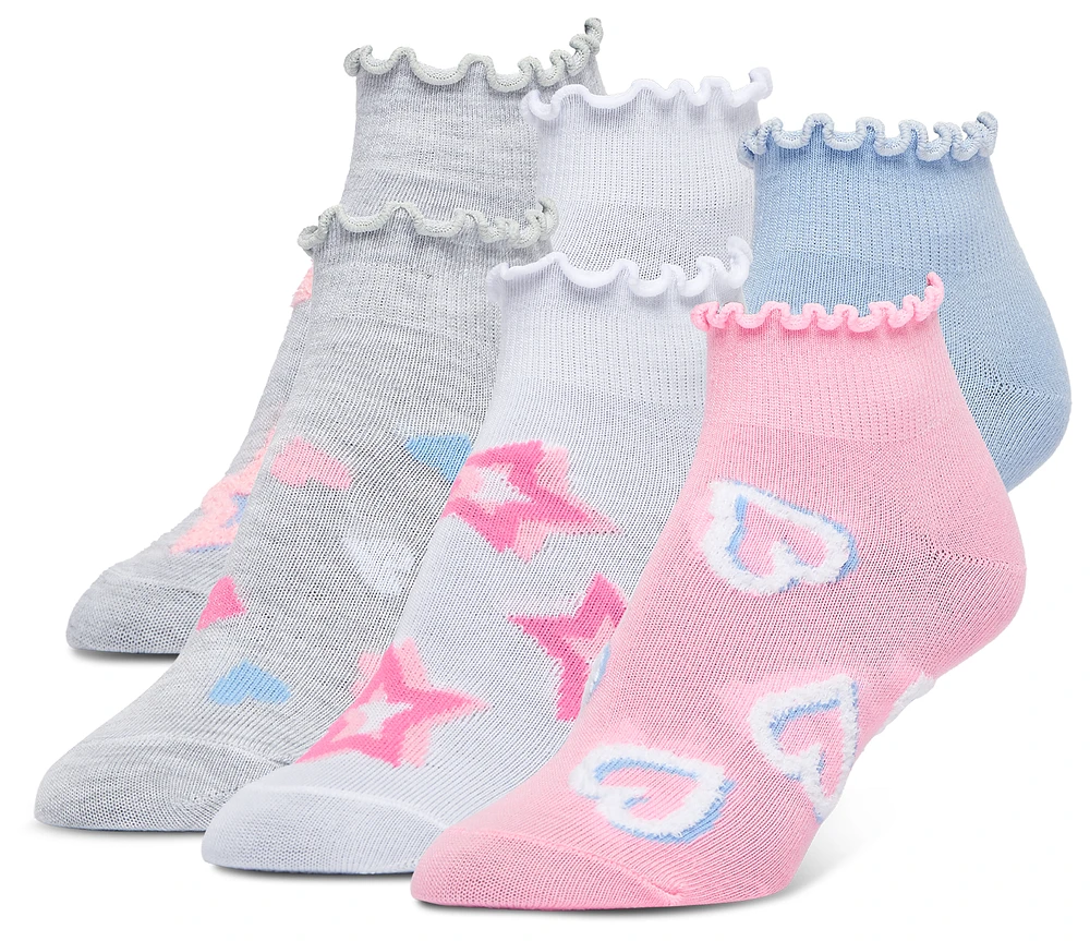 Implus Emballage de 6 paires de chaussettes courtes Sof Sole - Filles, Scolaire