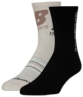 New Balance 2 Pack Fashion Performance Mid Crew Socks  - Men's