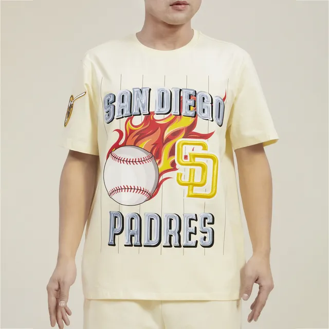 Men's Nike Manny Machado Brown/Gold San Diego Padres Name & Number T-Shirt