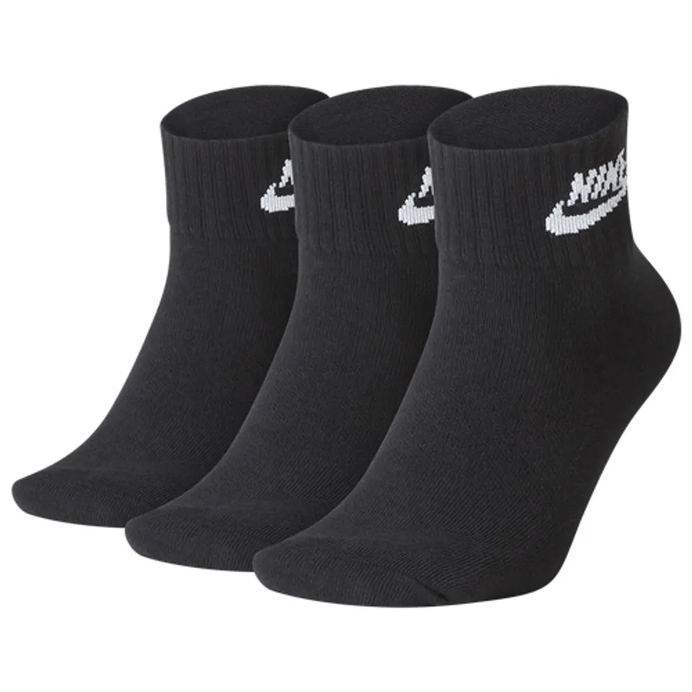 Mens Essential Quarter 3 Pack Socks