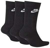 Nike Mens Nike Essential 3 Pack Crew Socks