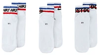 Nike Mens Everyday Essential Ankle Socks 3 Pack - White/Black/Blue