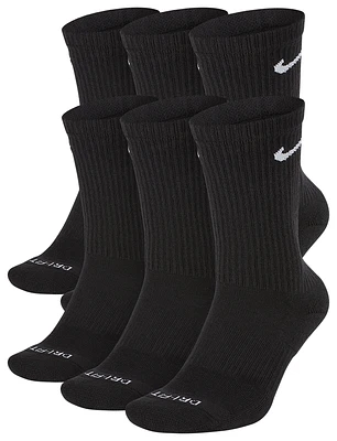 Nike 6 Pack Everyday Cushion Crew Socks  - Men's