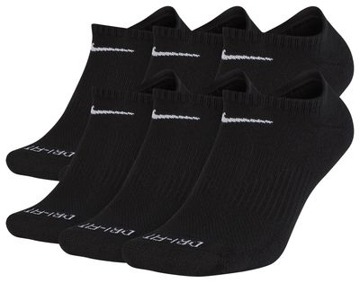 Nike 6 Pack Dri-FIT Plus No Show Socks  - Men's