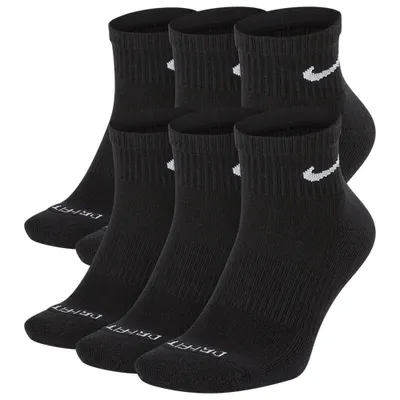 Mens 6 Pack Dri-FIT Plus Quarter Socks - Mens