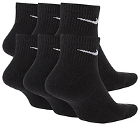 Nike 6 Pack Dri-FIT Plus Quarter Socks  - Men's