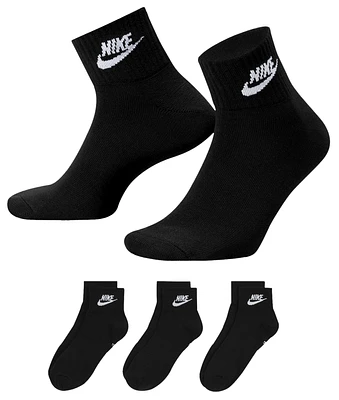 Nike 3 Pack Ankle Socks  - Men's