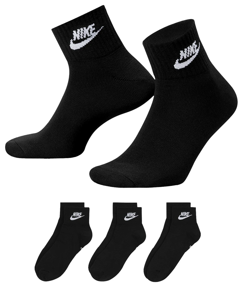 Nike 3 Pack Ankle Socks - Men's