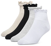 LCKR Ruffle Socks 4 Pack  - Youth