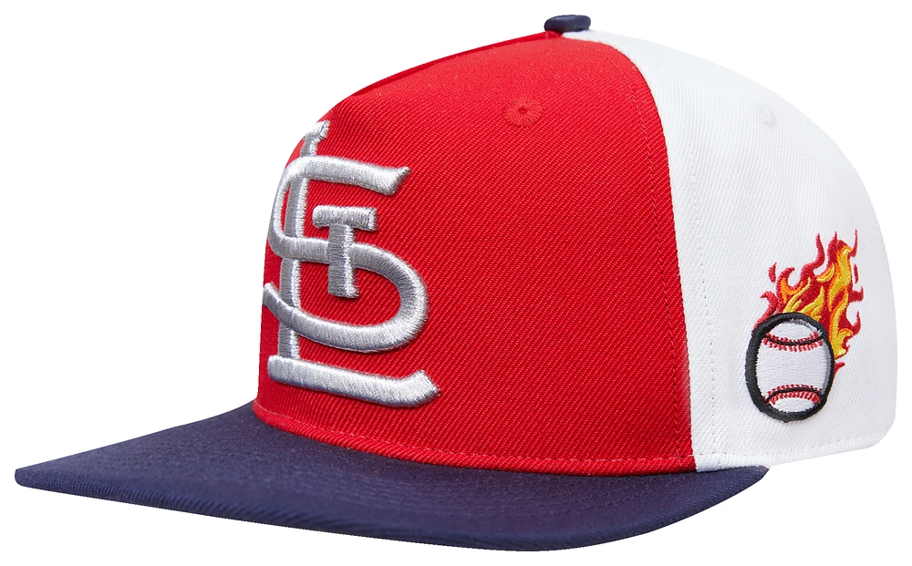 Pro Standard Pro Standard Cardinals Chrome Wool Snapback - Adult Red/ Midnight Navy Size One Size