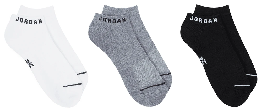 Jordan Paquet de 3 paires de chaussettes invisibles en polyester matelassées Everyday - Garçons, Sco