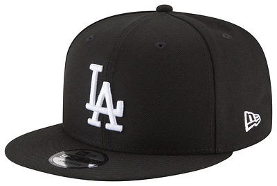 New Era Mens Los Angeles Dodgers New Era Dodgers 9Fifty Basic Snapback Cap - Mens Black/Whte