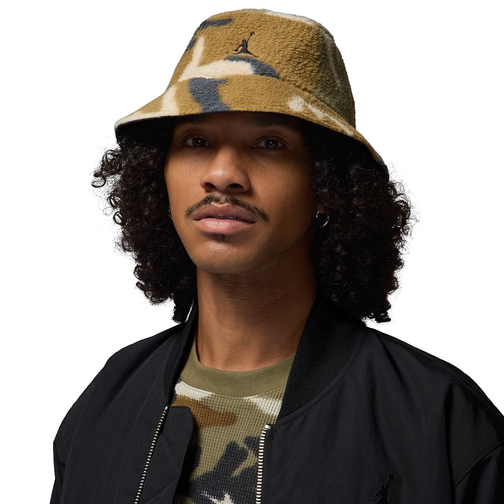 Jordan Mens Jordan Apex Bucket Hat - Mens Black/Olive Size M