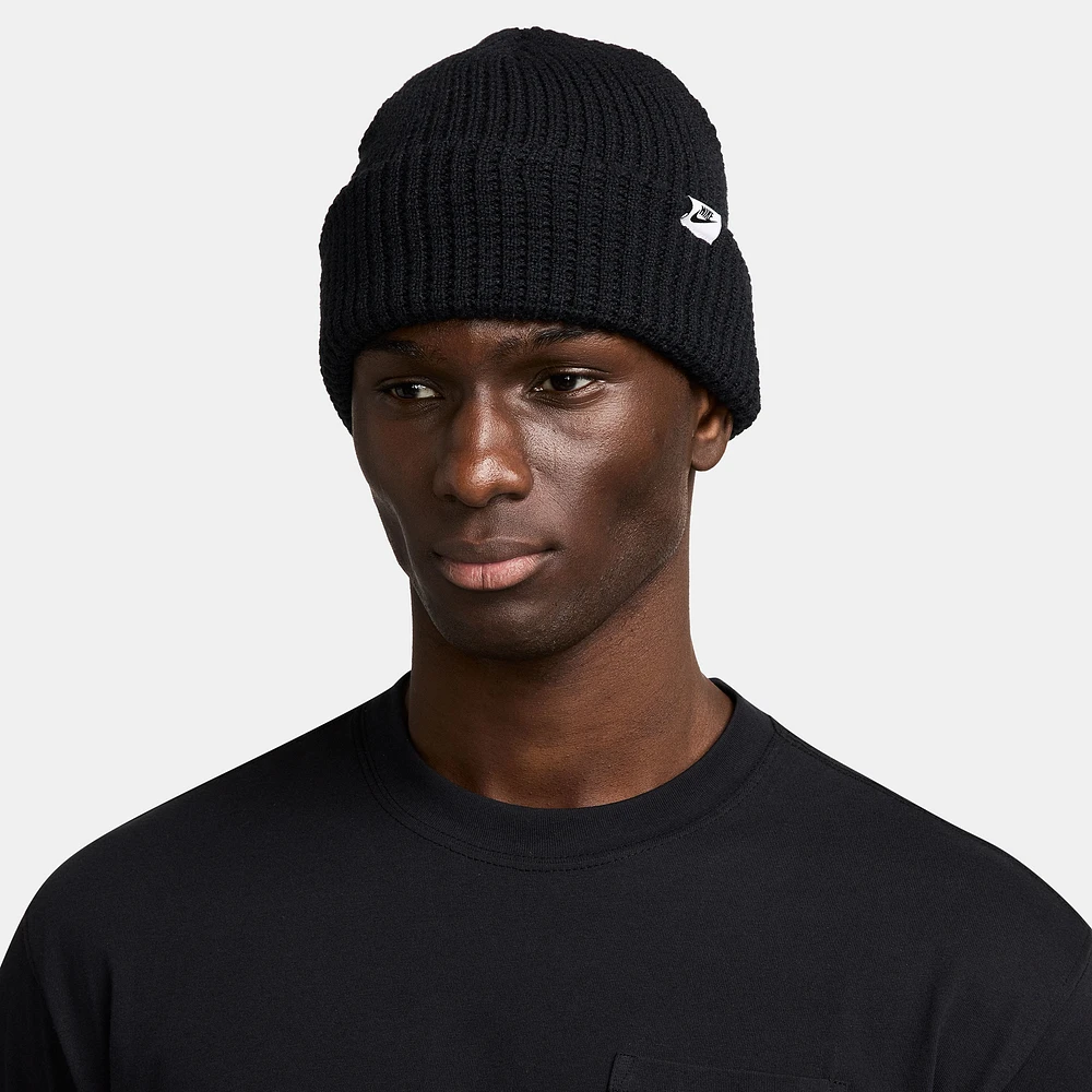 Nike Mens Nike Peak Waffle Beanie - Mens Black/Black