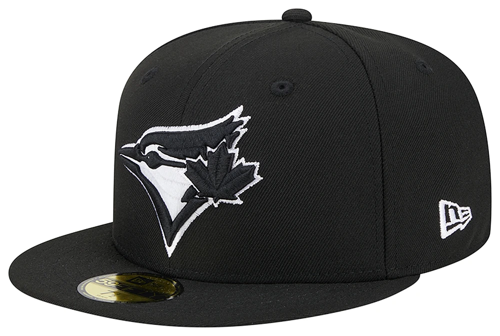 Toronto Blue Jays New Era Jays 5950 Cap - Mens White/Black Size 7