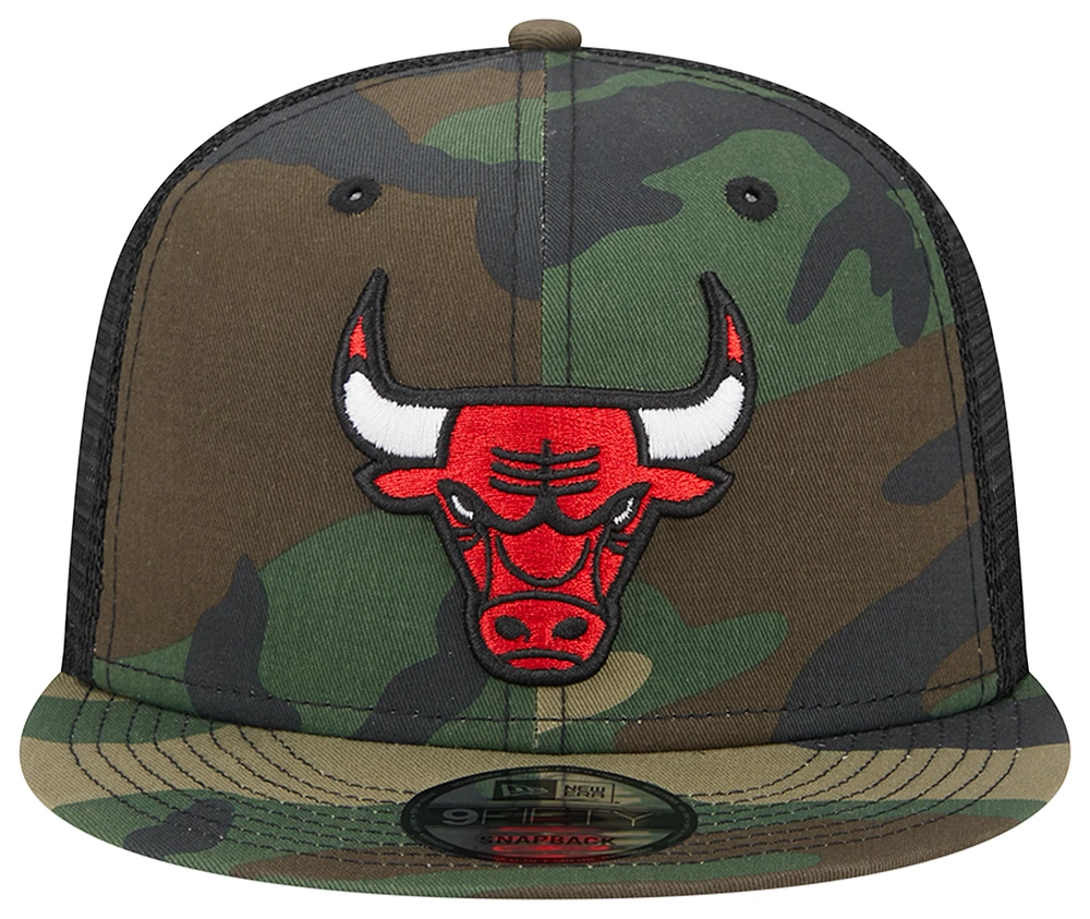 New Era Bulls Trucker Cap  - Men's