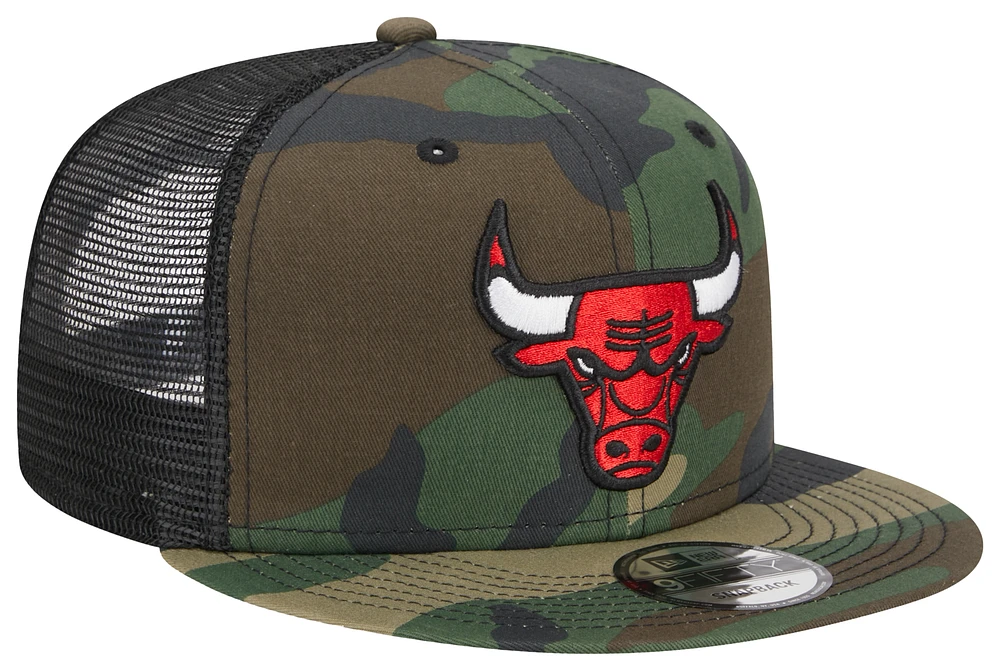 New Era Bulls Trucker Cap  - Men's