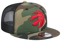 New Era Mens Toronto Raptors New Era Raptors Trucker Cap - Mens Woodland Camo