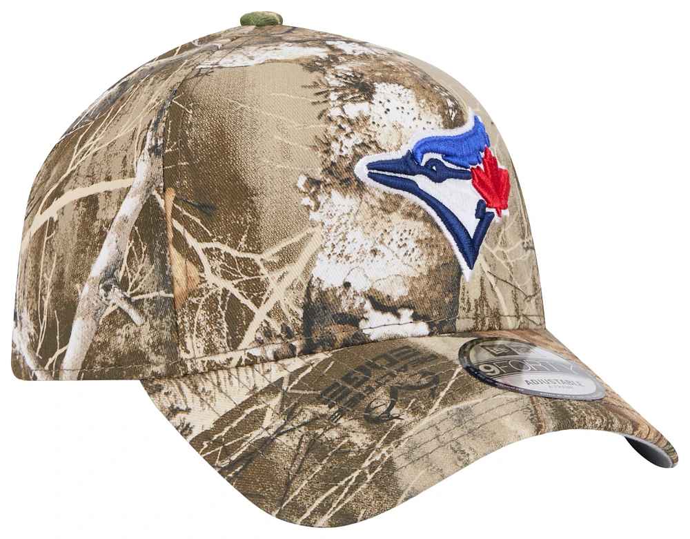 New Era Blue Jays A-Frame Realtree Trucker Cap  - Men's