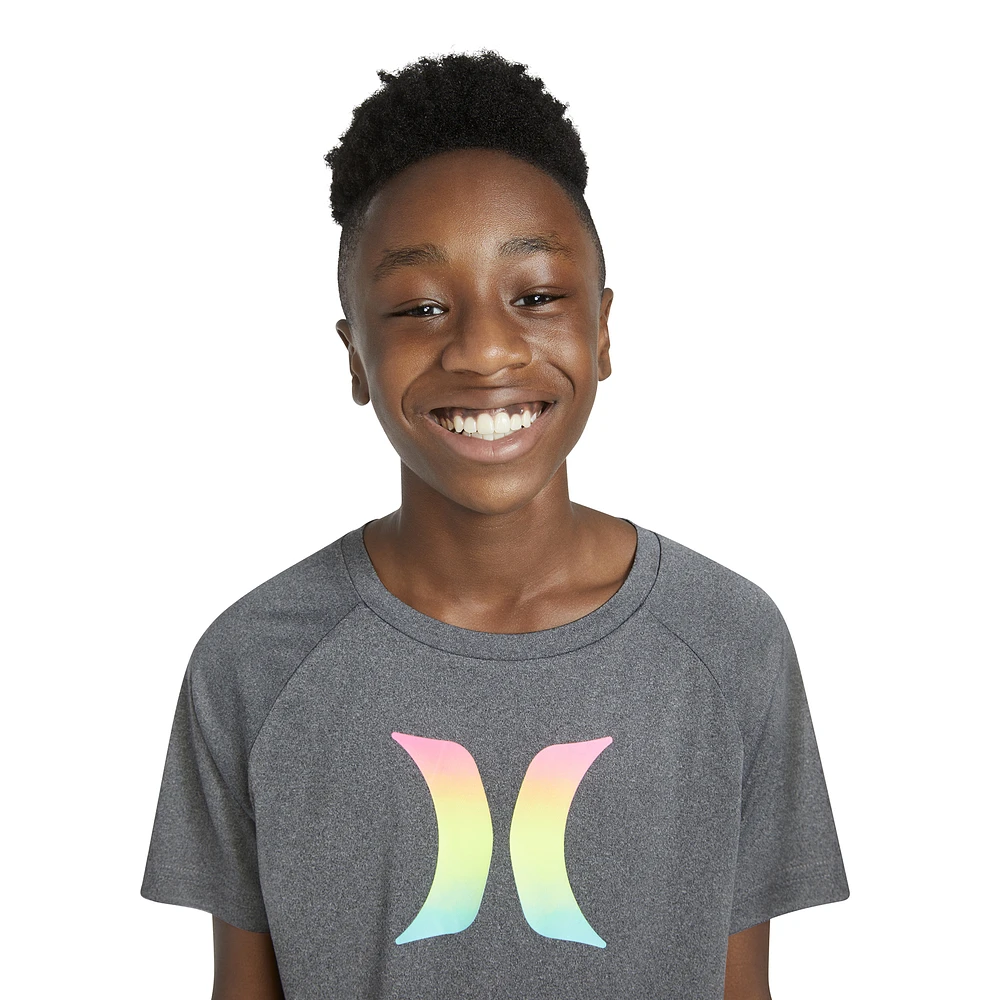 Hurley Ombre Icon UPF T-Shirt  - Boys' Grade School