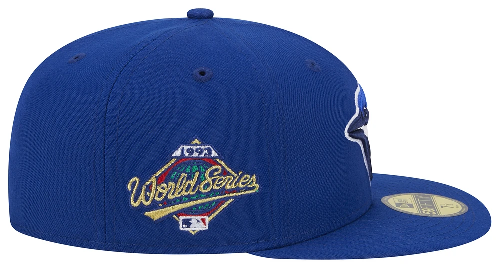 New Era Blue Jays 5950 Evergreen Side Patch Fitted Cap  - Men's