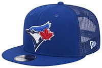 New Era Mens Toronto Blue Jays New Era Blue Jays 950 Evergreen Trucker Cap - Mens Blue/White