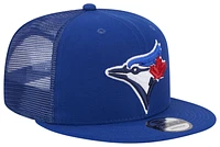 New Era Mens Toronto Blue Jays New Era Blue Jays 950 Evergreen Trucker Cap - Mens Blue/White