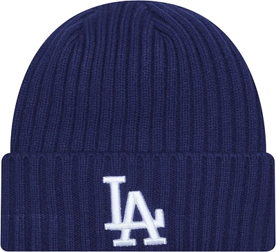 New Era Dodgers Knitted Evergreen Hat  - Men's